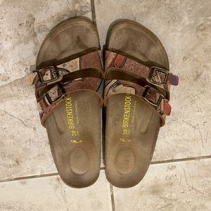 EUC Birkenstock Ibiza slides size 39